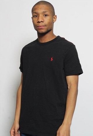 VINTAGE RALPH LAUREN LOGO T-SHIRT BLACK