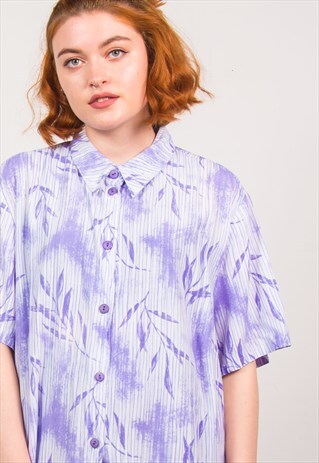 VINTAGE 90'S PASTEL PURPLE SHIRT