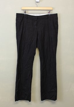 Vintage Chinos Black Slim Fit Flare With Back Pockets 90s