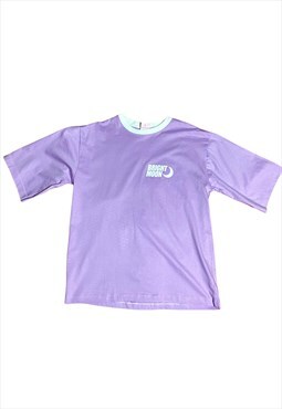 Bright Moon Graphic T Shirt Purple