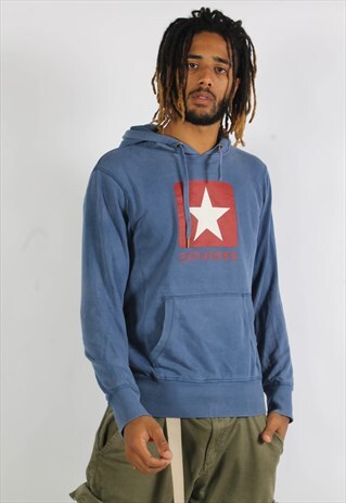 converse hoodie blue