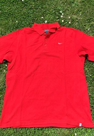 VINTAGE NIKE POLO RED