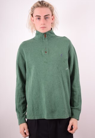 POLO RALPH LAUREN MENS VINTAGE JUMPER SWEATER MEDIUM 90S