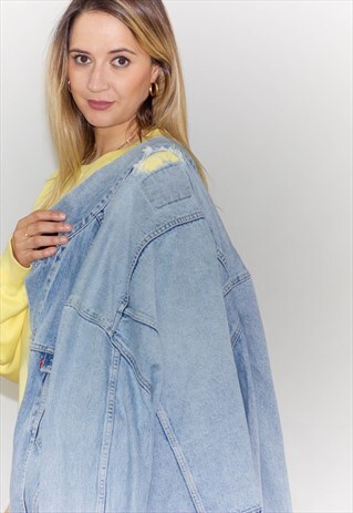 VINTAGE LEVI SONY MUSIC STONEWASH DENIM JACKET