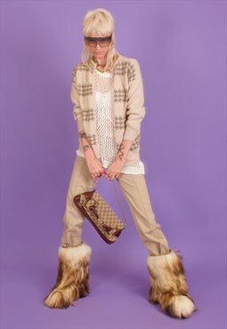 Vintage gucci houndstooth cardigan