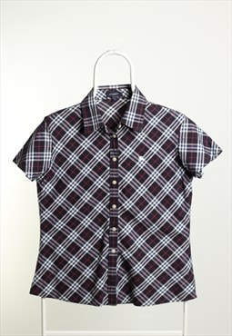 Vintage Burberry Nova Check Short Sleeve Logo Shirt 