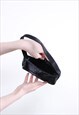 Y2K MINI PURSE, 2000S BLACK MINIMALIST SHOULDER BAG