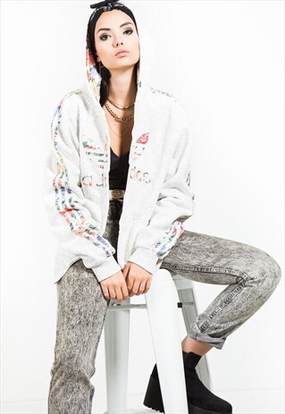 VINTAGE 90S EMBROIDERED ADIDAS HOODIE / S9870