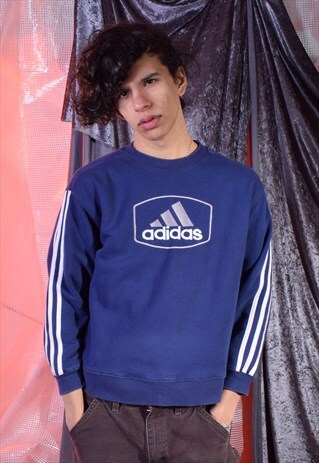 VINTAGE ADIDAS NAVY SWEATSHIRT
