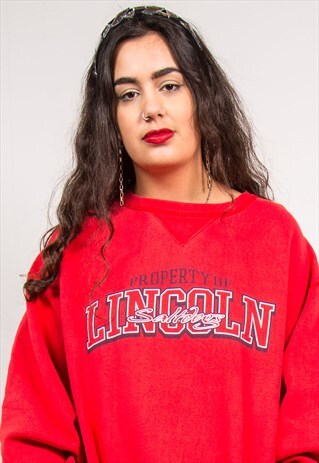 VINTAGE 90'S SWEATSHIRT USA COLLEGE