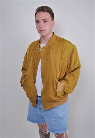 VINTAGE BROWN BOMBER JACKET