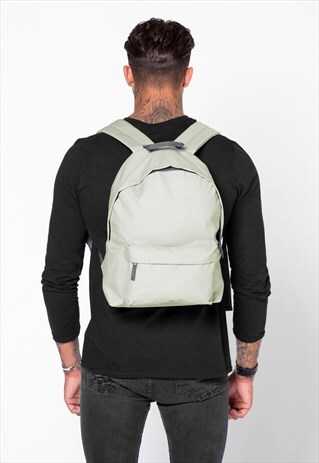 ESSENTIAL RUCKSACK BACKPACK BAG - LIGHT TAN CREAM BEIGE