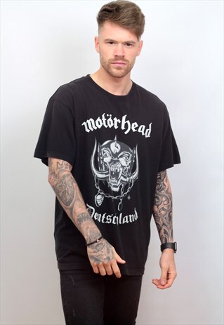 VINTAGE BLACK GRAPHIC MOTORHEAD T-SHIRT