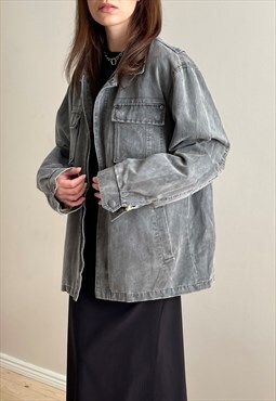 Vintage Grey Oversized Jacket