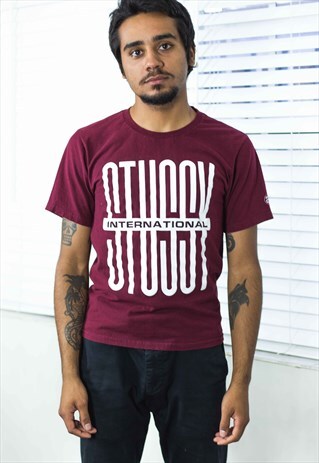 VINTAGE STUSSY T-SHIRT LOGO 90S S 6