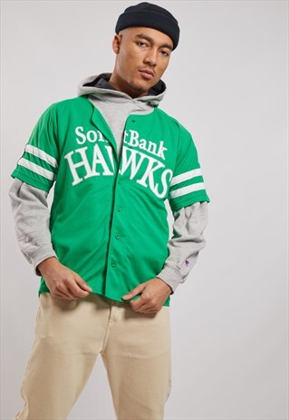 VINTAGE SOFT BANK HAWKS BASEBALL TOP