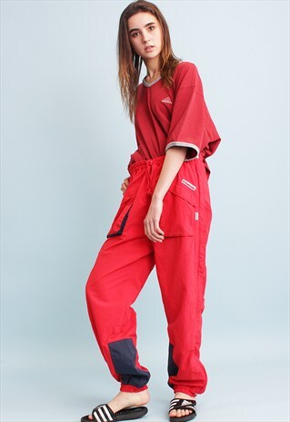 90'S RETRO ATHLEISURE SPORTS TRACKSUIT BOTTOM TROUSERS