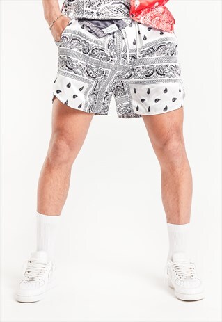 LIQUOR N POKER - WESTSIDE BANDANNA PRINT SHORTS