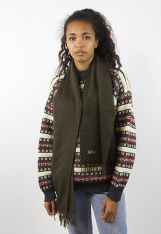 VINTAGE KHAKI SOFT SCARF