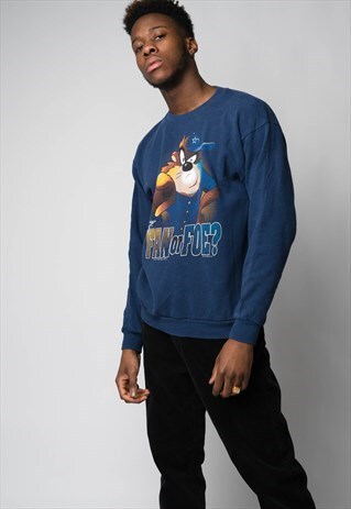 VINTAGE NFL TAZ LOONEY TUNES SWEATSHIRT
