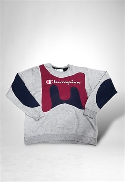 Reworked Champion Embroidered Sweatshirt