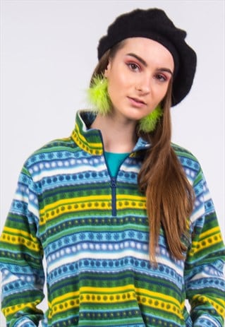 VINTAGE 90'S QUARTER ZIP FLEECE JUMPER