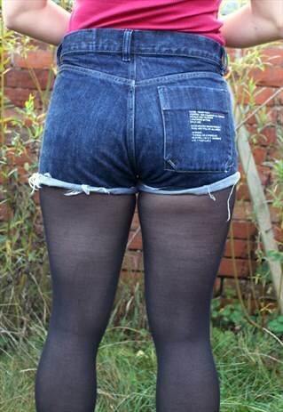 VINTAGE 90S DIESEL DENIM SHORTS SIZE 8/10 FESTIVAL INDUSTRY