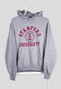 Vintage Champion Grey Hoodie Stanford University USA Medium