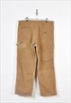 VINTAGE CARHARTT CARPENTER JEANS BROWN W38 L30