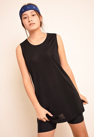 VINTAGE Y2K RETRO MINIMALIST GRUNGE TUNIC TOP