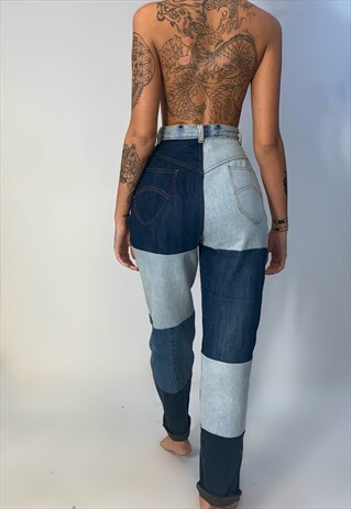 PATCH WORK MOM JEANS