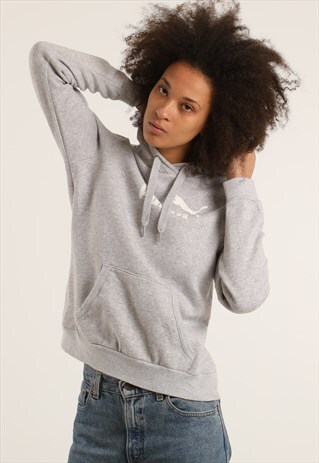 VINTAGE PUMA PRINT LOGO HOODIE