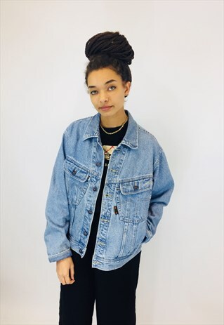 VINTAGE 80S OVERSIZED DENIM JACKET