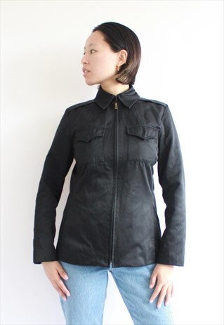 BLACK NINE WEST MINIMAL BLAZER JACKET