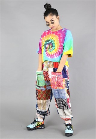 PATCHWORK SWEATPANTS / TROUSERS / JOGGERS