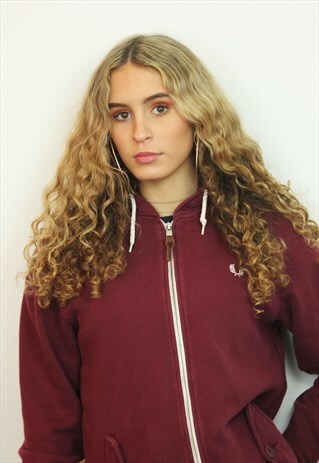 FRED PERRY ZIP-UP HOODIE WITH DRAWSTRING, SIZE 6-8