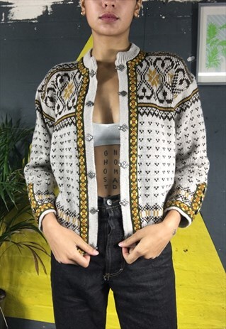 NORWEGIAN HEAVY WOOL CARDIGAN