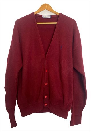 YSL vintage red cardigan for men. Size XL