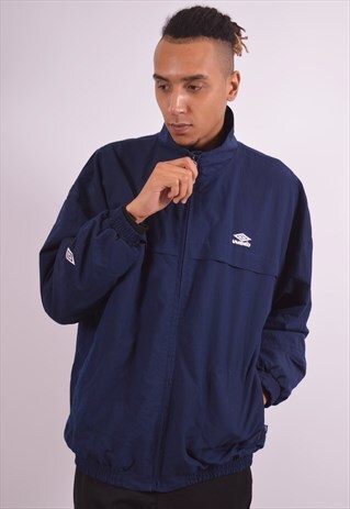 VINTAGE UMBRO TRACKSUIT TOP JACKET BLUE