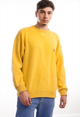 VINTAGE TOMMY HILFIGER LOGO JUMPER SWEATER 90S L 27.7