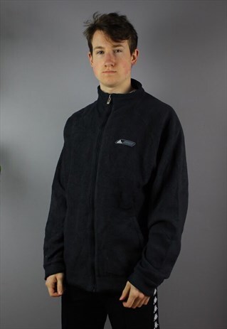 VINTAGE ADIDAS FLEECE NAVY EMBROIDERED LOGO