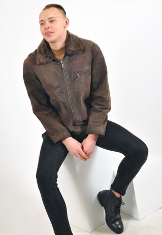 VINTAGE 90'S SUEDE LEATHER JACKET