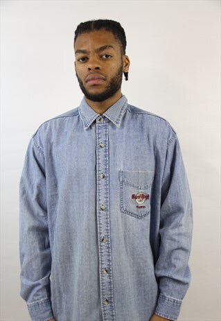 VINTAGE HARD ROCK CAFE DENIM SHIRT