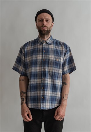 VINTAGE 90S GRUNGE CHECKERED SHIRT