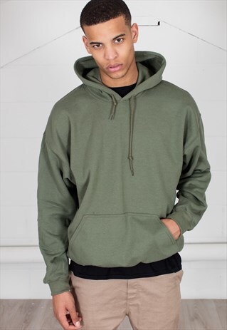 COSMIC SAINT MENS FOREST GREEN HOODY