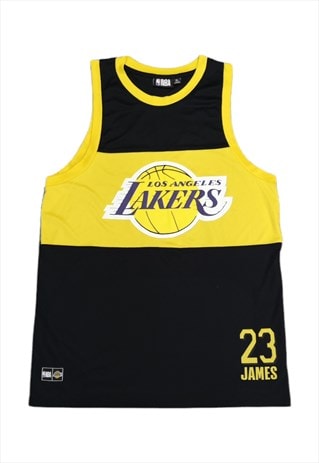 NBA LA LAKERS 23 LEBRON JAMES BASKETBALL JERSEY SIZE XL