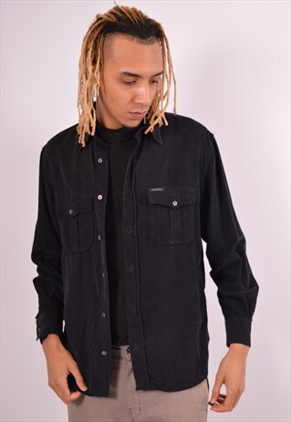 VINTAGE VALENTINO CORDUROY SHIRT BLACK