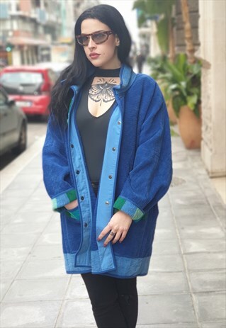 VINTAGE 90'S SHORT COTTON COAT MADE IN FINLAND