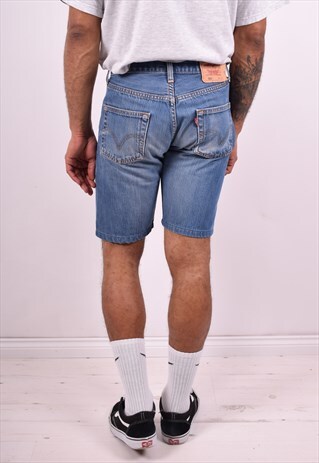 LEVI'S 501 MENS VINTAGE DENIM SHORTS W30 BLUE 90'S