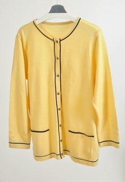Vintage 90s cardigan in yellow